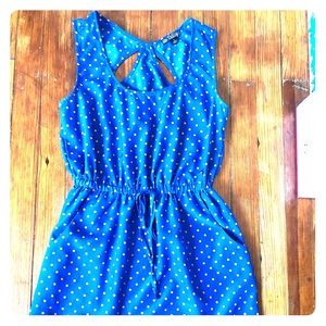 Blue Mini Pocket Dress